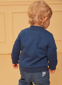 Cardigan double face blu ed écru LADRISTO / 24H1BGJ1GILC230