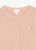 Cardigan rosa antico punto legaccio GONNIE / 23H0CFB1CAR303