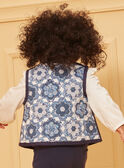 Gilet trapuntato senza maniche blu e bianco LACINDY / 24H1BFJ1CSM001
