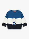 Maglia tricolore con motivo scimmia neonato CARAYNAL / 22E1BGK1PUL703