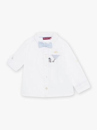 Camicia da cerimonia bianca con papillon neonato CYBEAR / 22E1BG11CHM000