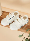 Sneakers bianche con ricamo aereo FEBASKAGE / 23N10PG21D16000
