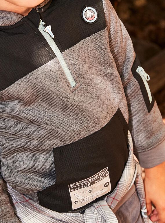 Cardigan con cappuccio e motivo razzo DUPOLAGE / 22H3PGZ1SWEJ908