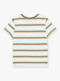 T-shirt écru con stampa a righe FIPOUAGE / 23E3PGD3TMC001