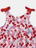 Abito body con stampa ciliegie e cuori MAULINE / 25E1BFQ1ROB000