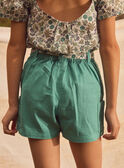 Shorts in cotone e lino con cintura MLESORETTE / 25E2PFO1SHOC242