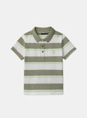 Polo a righe verdi MLERAYAGE / 25E3PGO1POL604
