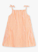 Abito a quadri ecrù bambina CHIVYETTE / 22E2PFM1RBS001