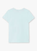 T-shirt blu con motivo squalo ZUZAGE1 / 21E3PGL3TMC614