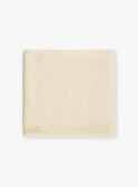 Coperta ecrù in cotone e lana LONGIN / 24H0AM24D4P006