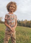 T-shirt pesca con stampa tropicale FICHEMAGE / 23E3PGD1TMC413