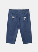 Pantaloni in denim blu con toppe LADORIAN / 24H1BGJ1JEAP274