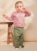 Felpa rosa con stampa animali FAGETIENNE / 23E1BGD2SWED332