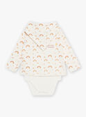 Body e foulard con stampa celeste neonato CAARLO / 22E1BG71BOD001