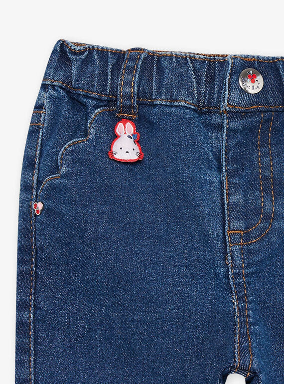 Jeans con motivi ricamati neonata CAFIBY / 22E1BF81JEAP269