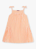 Abito a quadri ecrù bambina CHIVYETTE / 22E2PFM1RBS001
