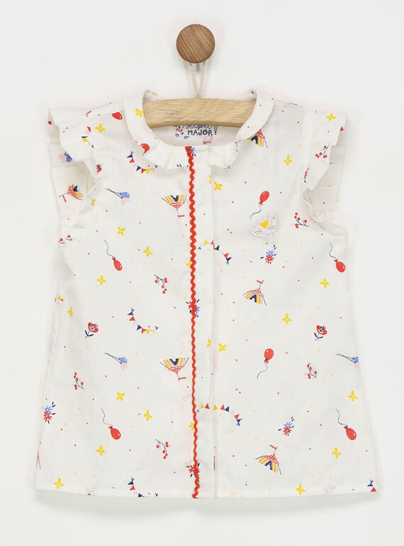 Camicia bianca con motivi RAFAYETTE / 19E2PFC1CHE001