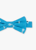 Papillon blu in raso con stampa fantasia FREPAPAGE / 23E4PGI1NOEC218