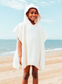 Poncho da bagno écru con cappuccio  MRUCAPETTE / 25E4PFC3CDB001