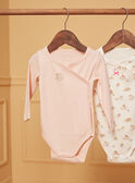 2 body ecrù e rosa cipria in cotone LOELINE / 24H0NF11BOD001