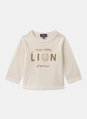 T-shirt a maniche lunghe con leone MAACHILE / 25E1BG71TML114