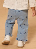 Pantaloni con ricamo a fiori MADIANE / 25E1BF81PANP272