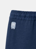 Pantaloni comfort blu navy con tasche effetto cargo LADAMIEN / 24H1BGJ1PANC230