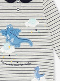 Tutina grigia e navy neonato VELANCELEX / 20H5BG39GREJ920