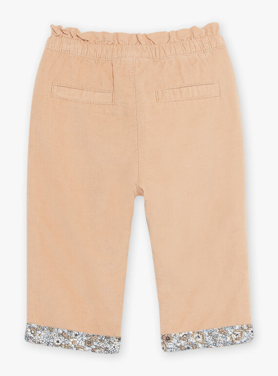 Pantaloni beige in velluto a costine DAREGINE / 22H1BFY1PANI820