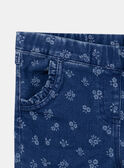 Pantaloni slim in denim blu a fiori  KRIZETTE 1 / 24E2PFB2JEAP269