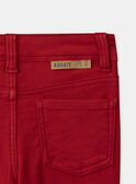 Jeans rossi per bambino NOCINAGE / 25H3PGP1PAN510