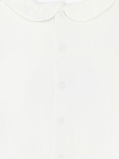 T-shirt con maniche ad aletta e colletto Peter Pan neonata ZAPLUME / 21E1BFT1BRA001