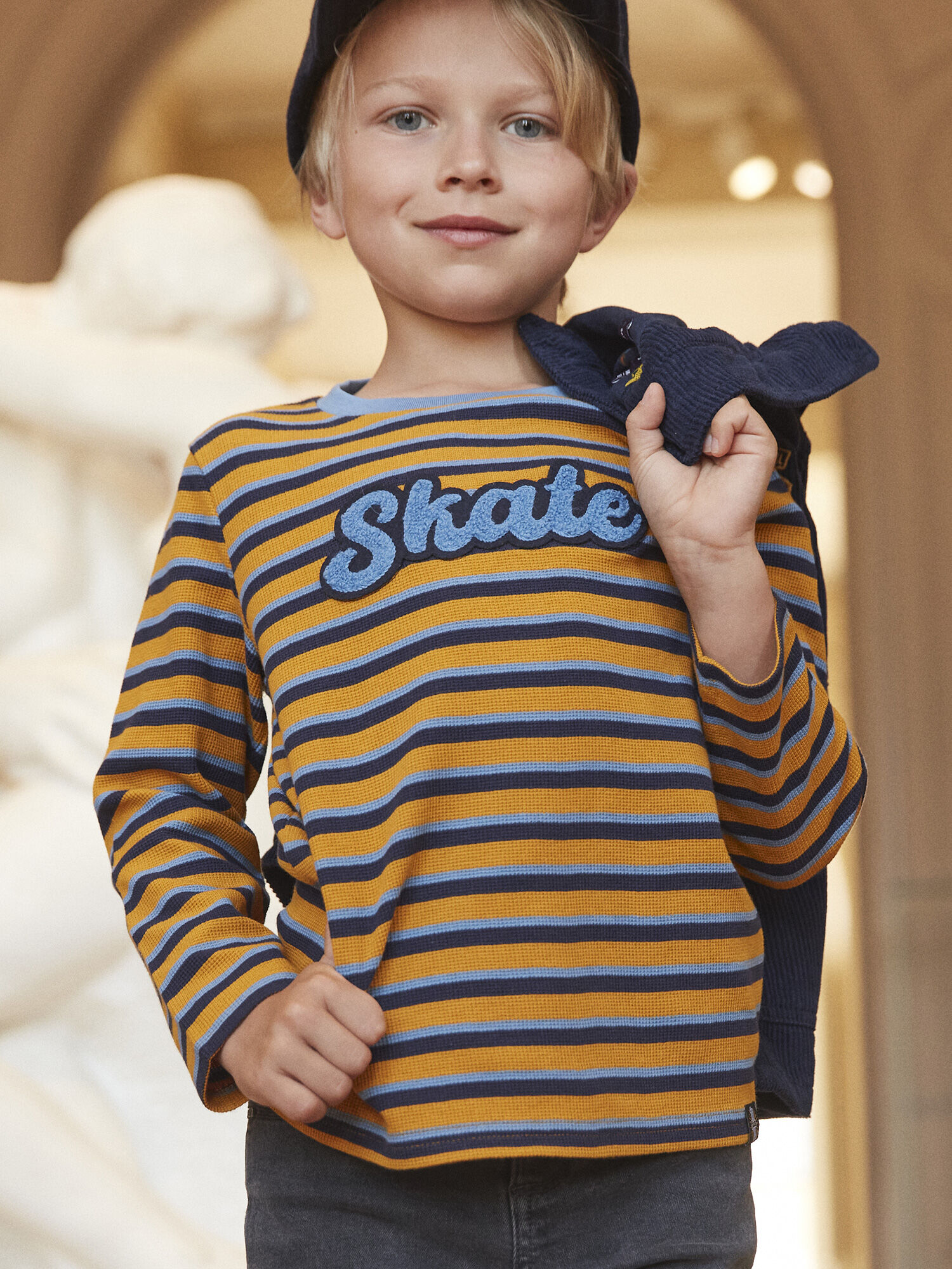 T shirt arancione bambino store