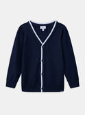 Cardigan blu con scollo a V KRESSAGE / 24E3PGL2GIL070