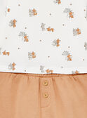 Set maglia, pantaloni e bandana color nocciola ed écru LOGAN / 24H0CG13ENS821