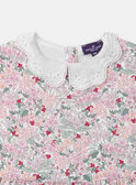 Abito floreale con colletto claudine  LADEDETTE / 24H2PFQ1ROB001