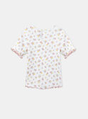 T-shirt floreale ecrù con maniche a palloncino KRIBLETTE 2 / 24E2PFB1TMC001