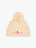 Berretto con pompon beige KRABONETTE / 24E4PF81BON080