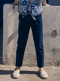 Jeans a sigaretta blu con cintura con stampa floreale LEJINETTE / 24H2PFJ1JEAK005