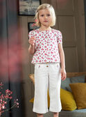 Jeans wide legs ecrù bambina CILOUETTE / 22E2PF81PAN001