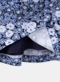 Abito blu e bianco con stampa a fiori LACECILE / 24H1BFJ1ROB070