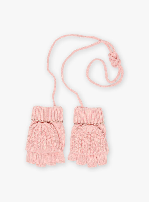 Muffole rosa con motivi cuori bambina BLODUETTE / 21H4PFD1GAND300
