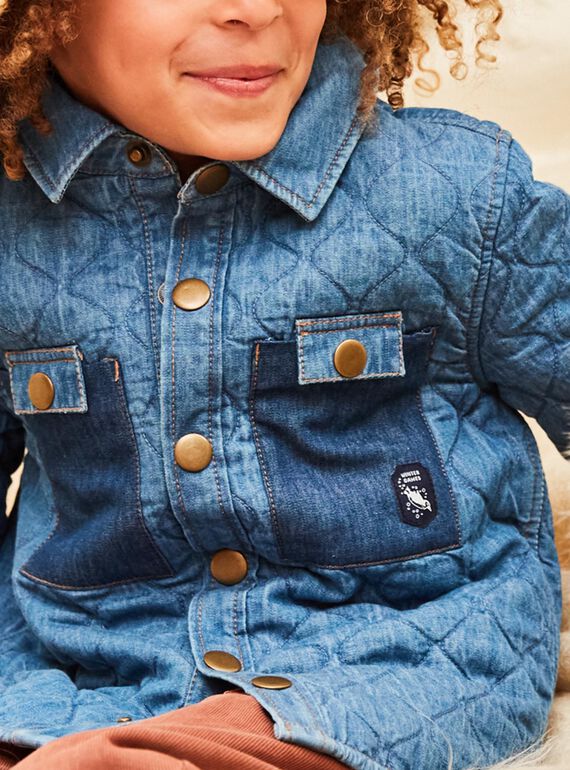 Camicia matelassé in denim DUQUILTAGE / 22H3PGY1SCHK005