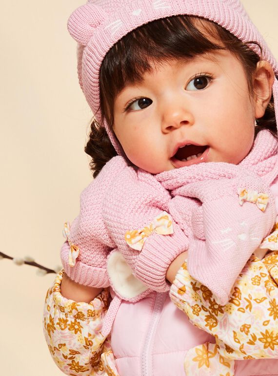 Muffole rosa in maglia FIMACHA / 23E4BF51GAN030