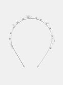 Cerchietto con fiori e strass KRESERETTE / 24E4PFL1TET956