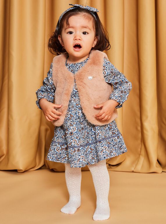 Gilet in pelliccia sintetica beige DAROMANE / 22H1BFY1CSMI820
