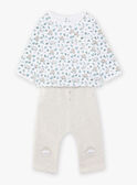 Completo body T-shirt, pantaloni e calze nascita neonato CORNEL / 22E0CGC1ENSA011