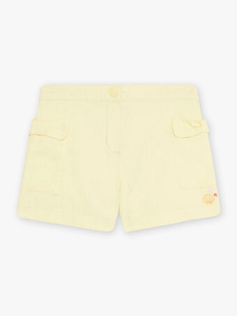 Shorts gialli pastello bambina CROSHETTE / 22E2PFN1SHOB115