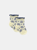 Calze Jacquard a Fiori Giallo pallido KAULINE / 24E4BFR1SOQ103