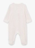 Tutina beige melange in velluto LONNIE / 24H0NG11GREA011